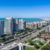 Clearwater Beach Florida skyline from the air