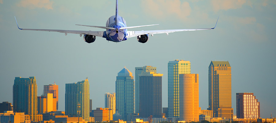 Flying into Tampa